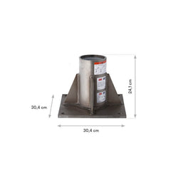 3M DBI-SALA Stainless Steel Floor Mount Base High Capacity (8000096)