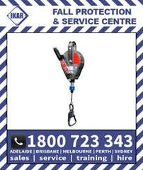IKAR Type 3 Fall Arrest Device With Recovery Mechanism (Aluminium Housing, Steel Cable Lifeline)