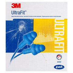 3M E-A-R Ultrafit Metal Detectable Corded Earplug Poly Bag 100 pairs/box (340-4007)