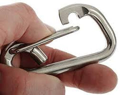 8mm RonStan Stainless steel Spring Hook Asymetric Carabiner