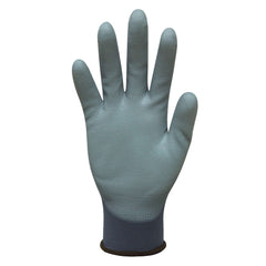 Bastion Messina Grey Nylon Gloves - Grey Polyurethane Coating