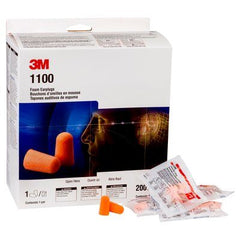3M 1100 Uncorded Earplugs Poly Bag 200 pairs/box