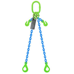 Austlift Grade 100 Chain Sling 16mm 2leg Effective Length C/W Clevis Type Grab Shortner And Clevis Self Locking Hook Tested