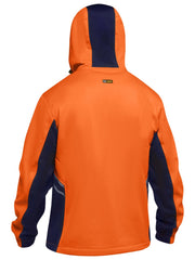 Bisley Hi Vis Liquid Repellent Fleece Hoodie