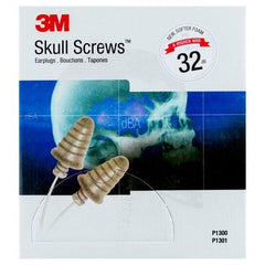 3M Skull Screws Corded Earplug, Poly Bag P1301