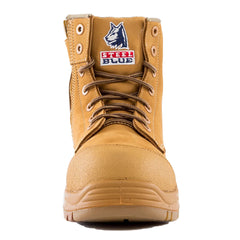 SIZE 12 Steel Blue Argyle WHEAT Zip Composite Toe Scuff Cap Safety Boot (317532)