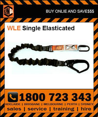 LINQ 2m Shock Absorbing Single Leg Elasticated Lanyard (WLE) Various Configurations