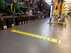 1.5m Keep Your Distance Please Stand Here Floor Graphic 1500 x 150mm (5922FG)
