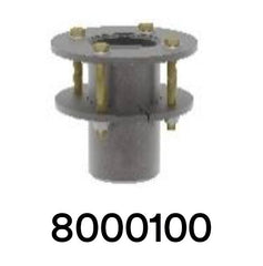 3M DBI-SALA Stainless Steel Deck Mount Base High Capacity (8000100)