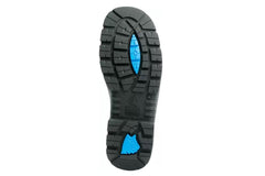 SIZE 9 Steel Blue Black Argyle Zip Steel Toe Bump Cap Safety Boot