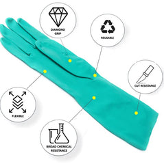 Pro-Val Green Heavy Duty Nitrile Gloves