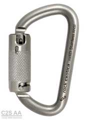 Rock Exotica rockD Stainless Steel Auto-Lock Carabiner - 41Kn