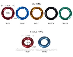 XINDA 22kN aluminium arborist rappel ring for tree climbing