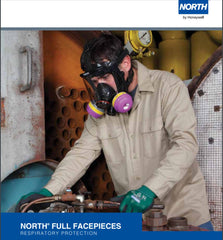 Honeywell North RU6500 MEDIUM Full Face Respirator + P3 Pancake Filter