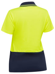 Bisley Women's Hi Vis V-Neck Polo (BKL1234)