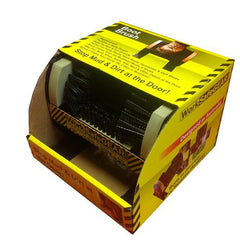 4-PACK of Heavy Duty Mounted Boot Brush - 3 Sided Mud and Dirt Scraper