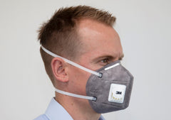 3M Flat Fold Particulate Respirator 9542V, P2, Valved, with Nuisance Level Organic Vapour Relief