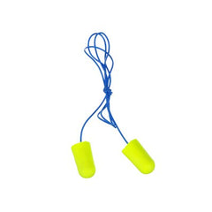 3M E-A-R soft Yellow Neons Large Corded Earplugs, Poly Bag 200 pairs/box