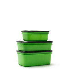 Rugged Xtremes 3Pck Assorted Reusable Crib Containers - Fluoro Green