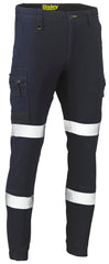 Bisley Flx & Move Taped Stretch Denim Cargo Cuffed Pants