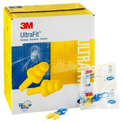 3M E-A-R UltraFit Corded Earplugs Poly Bag 100 pairs/box (340-4004)