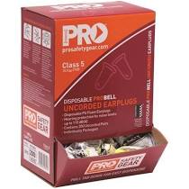 Pro Choice Safety Gear Probell Disposable Uncorded Earplugs 27dB (EPYU)