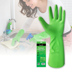 Bastion Premium Rubber Gloves - Green - 380Mm