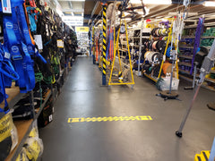 1.5m Keep Your Distance Please Stand Here Floor Graphic 1500 x 150mm (5922FG)