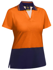 Bisley Women's Hi Vis V-Neck Polo (BKL1234)