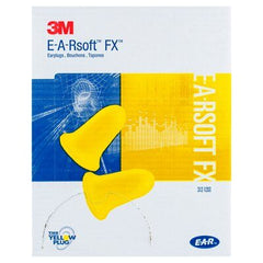 3M E-A-Rsoft FX Uncorded Earplugs 26dB (200 pairs per box) (312-1261)