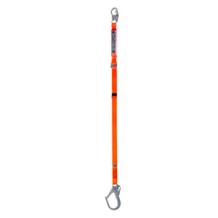 SpanSet ERGO Web Adjustable - Single Fall Arrest Lanyard with Double Action Scaffhold Hook
