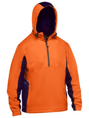 Bisley Hi Vis Liquid Repellent Fleece Hoodie