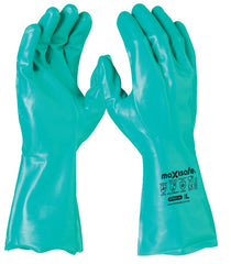 Maxisafe 33Cm Green Nitrile Chemical Glove (1 Pair)