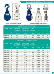 4T Heavy Duty Snatch Block Swivel Shackle Type