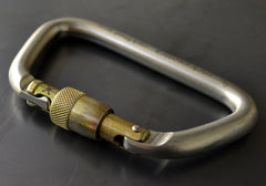 Rock Exotica rockSteel Screw-Lock Carabiner - Keylock - 45Kn