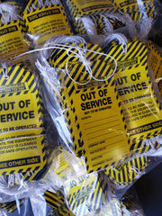 OUT OF SERVICE Tags - TAGTT 010 Out of Service Pk50