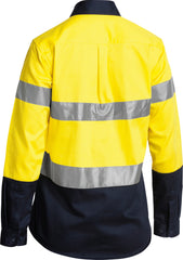 Bisley Women's Taped Hi Vis Drill Shirt