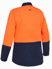 Bisley Women's Cool Lightweight Hi Vis Drill Shirt (BL6895)