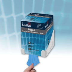 Bastion Progenics Nitrile Long Cuff Blue Gloves - Powder Free