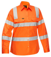 Bisley Women's Taped Biomotion Cool Lightweight Hi Vis Shirt