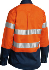 Bisley Women's Taped Hi Vis Drill Shirt