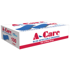Aero Healthcare A-CARE Detectable Standard Strips 7.5 x 2.5cm Box/100