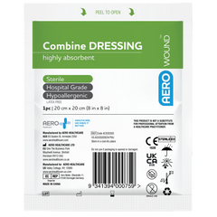 Aero Healthcare AEROWOUND Combine Dressing 20 x 20cm Bag/50