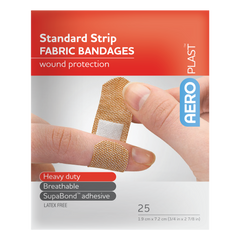 Aero Healthcare AEROPLAST Premium Fabric Standard Strip 7.2 x 1.9cm Env/25