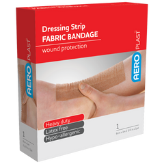 Aero Healthcare AEROPLAST Premium Fabric Dressing Strip 6cm x 1M