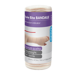 Aero Healthcare AEROFORM Short Snake Bite Bandage with Indicator 10cm x 4.5M Wrap/12