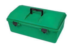 Aero Healthcare AEROCASE Green Plastic Tacklebox with 1 Liftout Tray 30 x 46.5 x 18cm