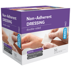 Aero Healthcare AEROPAD Non-Adherent Dressing 5 x 5cm Box/50