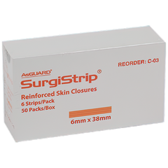 Aero Healthcare AEROPLAST Wound Closure Strips 6 x 38mm 6 strips/card Box/50