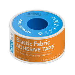 Aero Healthcare AEROTAPE Elastic Fabric Adhesive Tape 2.5cm x 2.5M